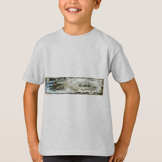 1920クラシック年フェアリーランド想像地図 Tシャツ (正面)