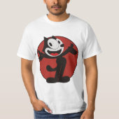 1920クラシック年代のスタイル猫フェリックス Tシャツ (正面)