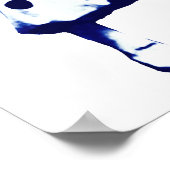 1920ジャズピエロ、青 ポスター (角)