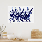 1920ジャズピエロ、青 ポスター (キッチン)