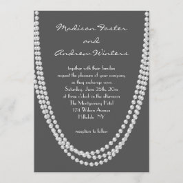 1920ズパール結婚式招待状 – グレー 招待状