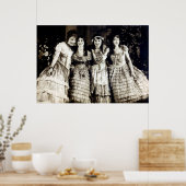 1920ニコニコ少女 ポスター (キッチン)