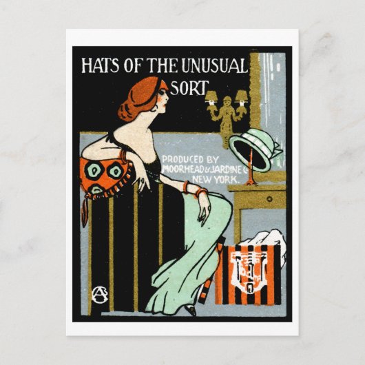 1920ファッションポスター ポストカード (正面)