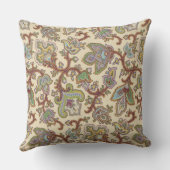 1920フローラオンアイボリー装飾用クッション クッション (裏面)