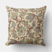 1920フローラオンアイボリー装飾用クッション クッション (正面)