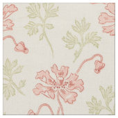 1920ポピー淡い色のズ ファブリック (クローズアップ)