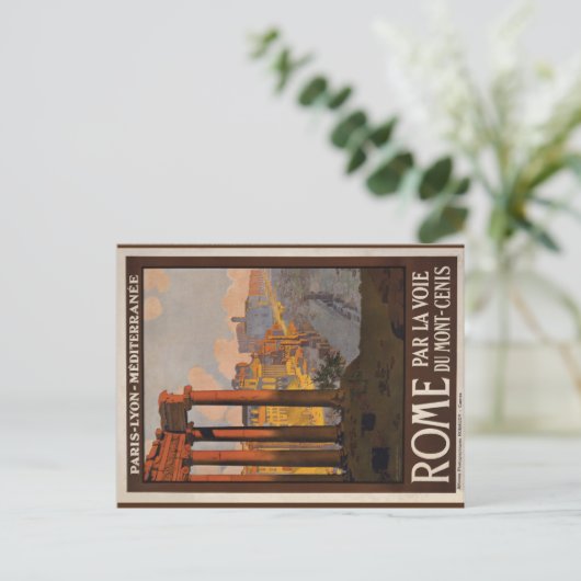 1920ヴィンテージローマ旅行アートポストカード ポストカード (スタンド正面)