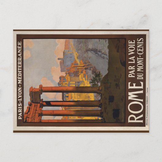 1920ヴィンテージローマ旅行アートポストカード ポストカード (正面)