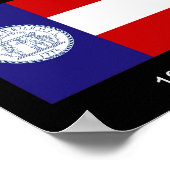 1920年から現在までのジョージア州旗 ポスター (角)