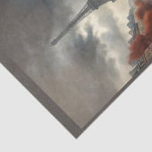 1920年にパリのツアーエッフェルとスポーティなレーシングカー 薄葉紙 (詳細)