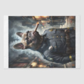 1920年にロサンゼルスで警官として活躍したパグ犬 薄葉紙 (正面)