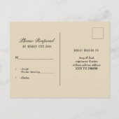 1920年のはがき女子ギャツビーRSVP招待状はがき インビテーションポストカード (裏面)