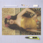 1920年のアールデコアールヌーボーヴィンテージデコページ 薄葉紙 (クラフト)