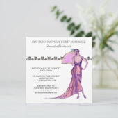 1920年のアールデコ誕生パーティーの招待 招待状 (スタンド正面)