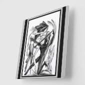 1920年のアールデコ「ダンサー」 スクエア壁時計 (傾斜)