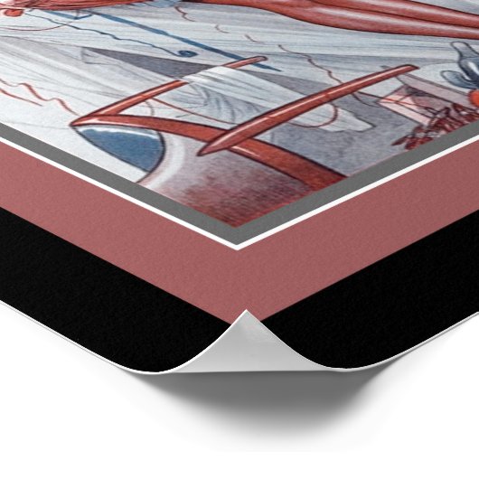 1920年のアールデコ「マドリガル」 ポスター (角)