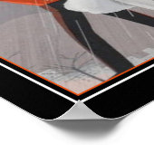 1920年のアールデコ「雨の日」 ポスター (角)