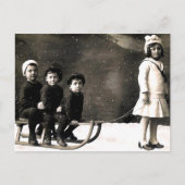 1920年のクリスマスポストカード シーズンポストカード (正面)