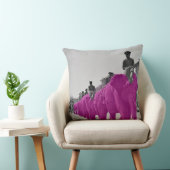 1920年のサーカスで開催されたピンク象の3月 クッション (椅子)