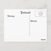 1920年のスケートの修理 ポストカード (裏面)