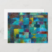 1920年のテラス絵画ド・ガーデン ポストカード (正面/裏面)