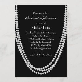 1920年のパールブライダルシャワーへの招待 招待状