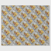 1920年のフラッパー・クリスマス・グリーティング ラッピングペーパー (フラット)