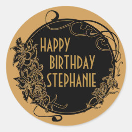 1920年のヴィンテージパーティーシール ラウンドシール