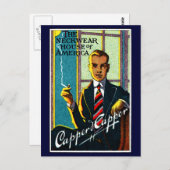 1920年のヴィンテージメンズタイ ポストカード (正面/裏面)