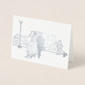 1920年のヴィンテージ 箔カード (正面)