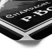 1920年のヴィンテージ「P.ブテット」シャンパンアド ポスター (角)