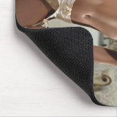 1920年の女性ファタール – 喫煙と銃 マウスパッド (コーナー)