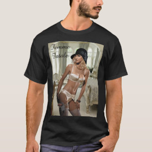 1920年の女性ファタール – 喫煙と銃 Tシャツ