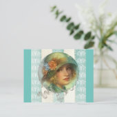 1920年の少女はがき ポストカード (スタンド正面)