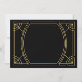 1920年の殺人事件の謎誕生日写真パーティーデコ 招待状 (裏面)