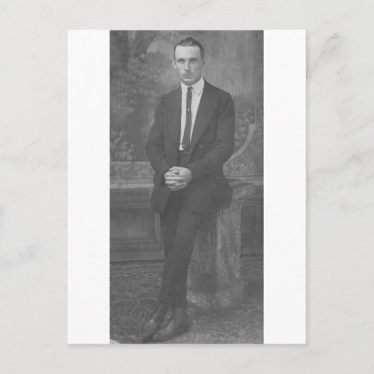 1920年の男 ポストカード (正面)