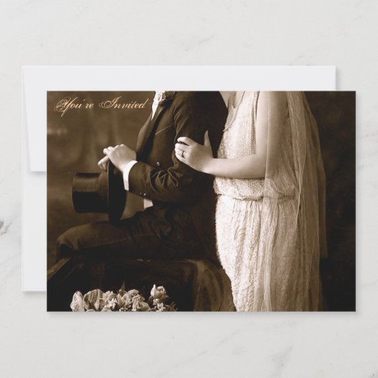 1920年の結婚式招待状 招待状 (正面)