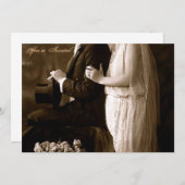 1920年の結婚式招待状 招待状 (正面/裏面)