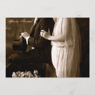 1920年の結婚式招待状 招待状