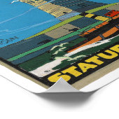 1920年の自由ヴィンテージ像 ポスター (角)