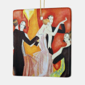 1920年の踊りカップル セラミックオーナメント (左)
