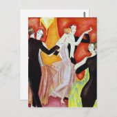 1920年の踊りカップル ポストカード (正面/裏面)