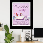 1920年のPassanger Car Vintageポスター ポスター (ホームオフィス)