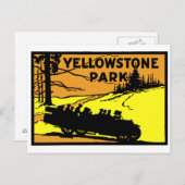1920年イエローストーン公園 ポストカード (正面/裏面)