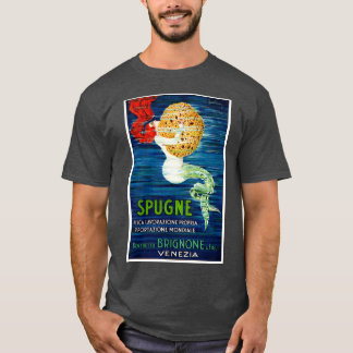 1920年イタリアンマーメイド広告のポスター Tシャツ