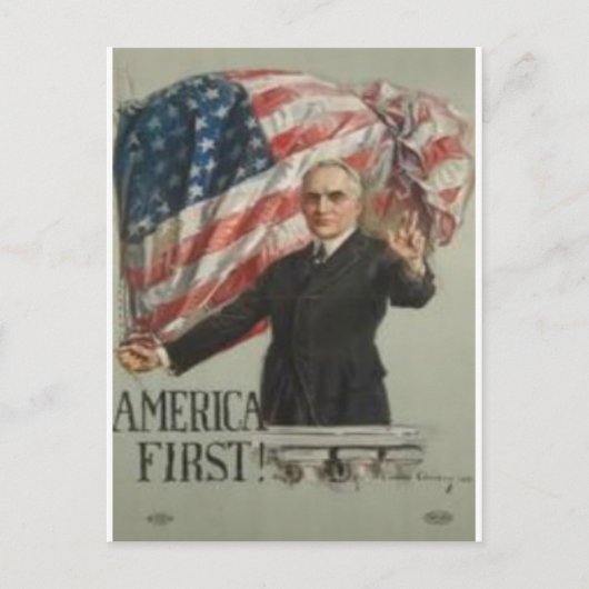 1920年キャンペ大統領のーン ポストカード (正面)