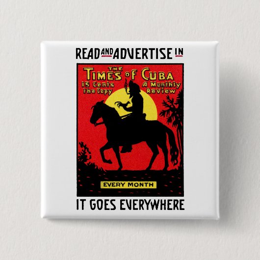 1920年キューバ時代 缶バッジ (正面)