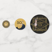 1920年ギャツビーで20代のフラッパ素晴らしーを吹き鳴らす コンフェッティ (正面)