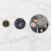 1920年ギャツビーで20代のフラッパ素晴らしーを吹き鳴らす コンフェッティ (裏面)