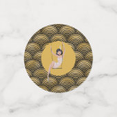 1920年ギャツビーで20代のフラッパ素晴らしーを吹き鳴らす コンフェッティ (スモール正面)